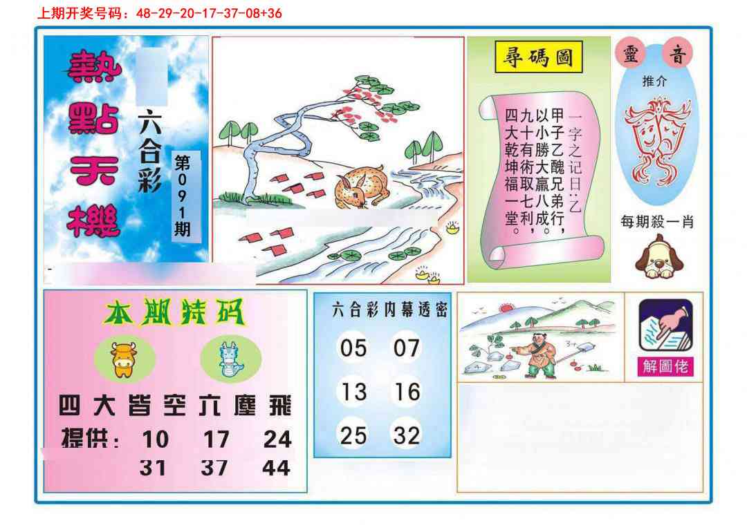 091期热点天机[图]